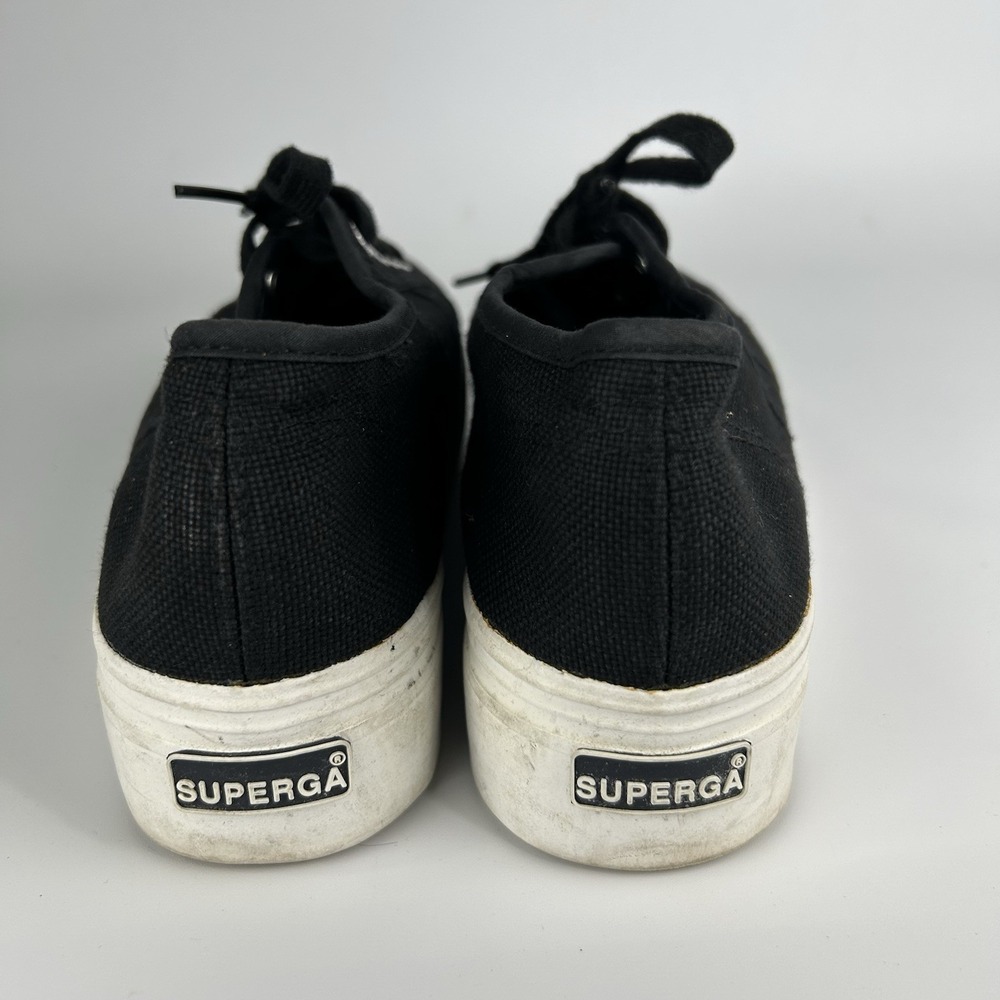 Superga Platform‎ Casual Sneakers Black Women's Size 7 - Picture 5 of 11